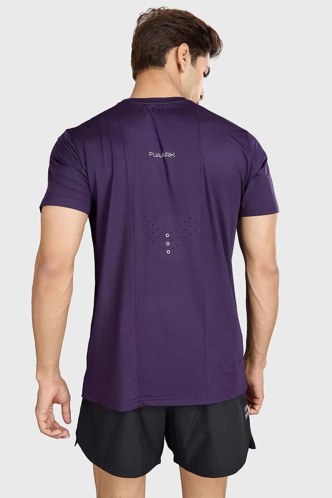 Laser Cut Running T-shirt Violet — photo 6
