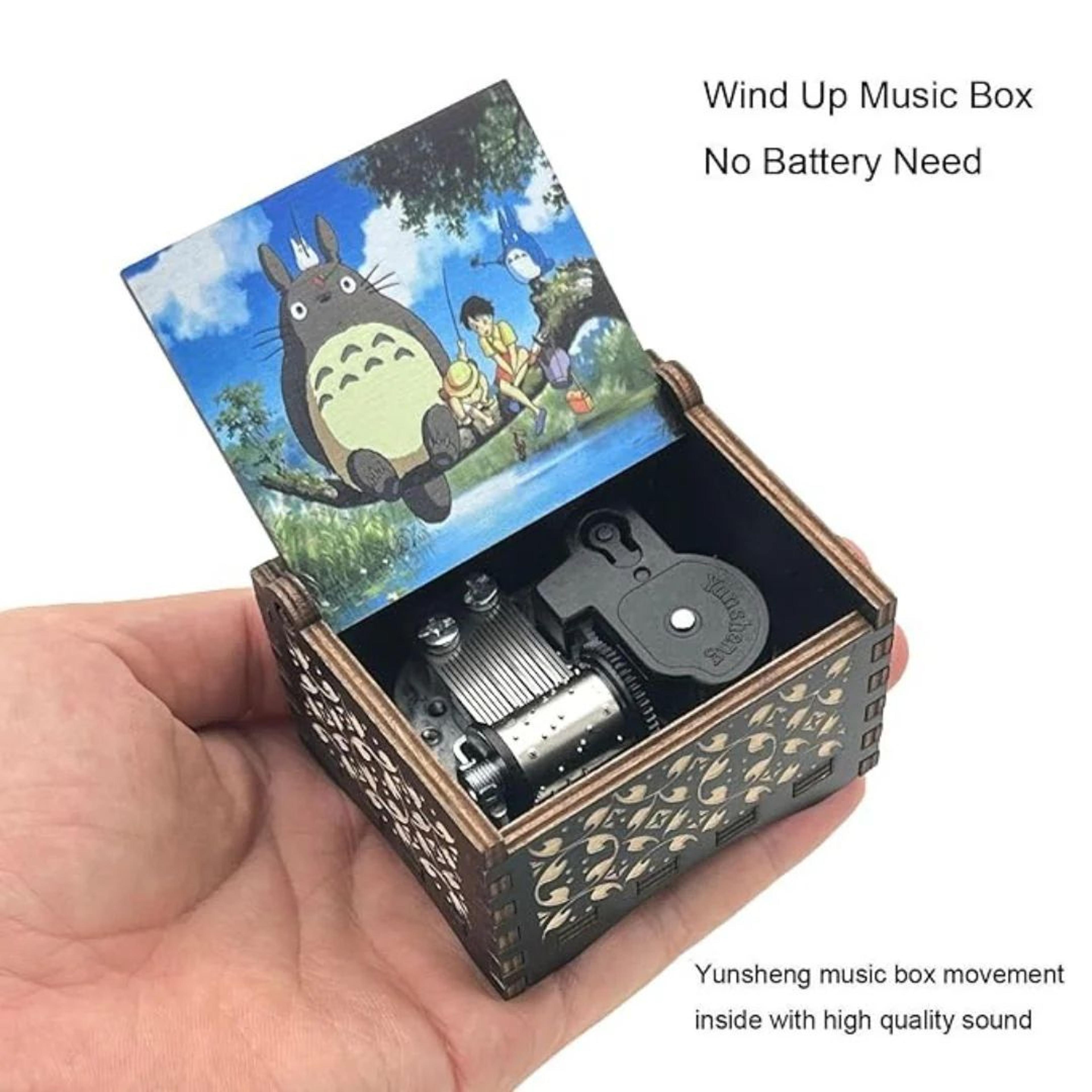 Totoro Wooden Wind Up Music Box