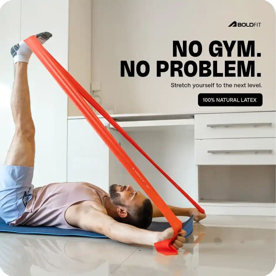 Boldfit Resistance Bands For Workout Pilate Bands Red, Blue, Black 3Set — photo 3