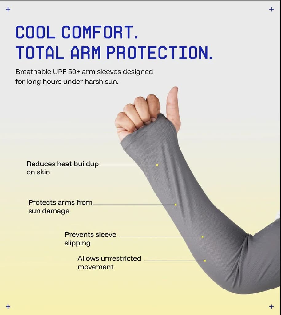 Breathable and relaxed fit sunscreen Arm sleeves — photo 3