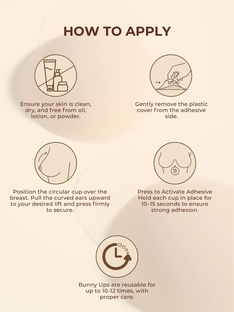 Reusable Lift Nipple Cover – AirLock Adhesive Technology, Extended Lifting Tabs, Seamless & Invisible — photo 4