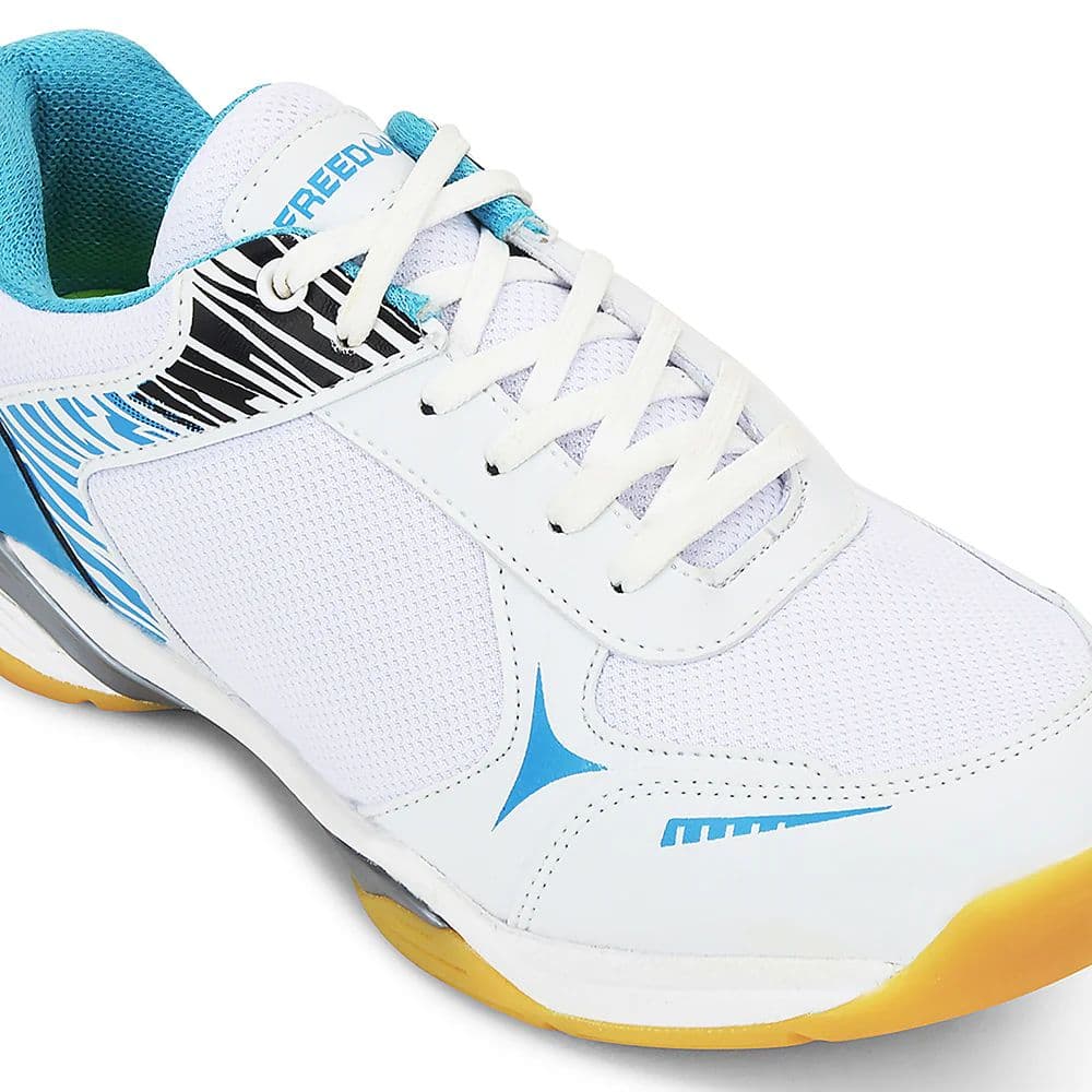 FREEDOM Sky Blue Sports Non-Marking Paddle/Pickleball & Badminton Shoes For Men PLUTO-1 By Liberty — photo 5