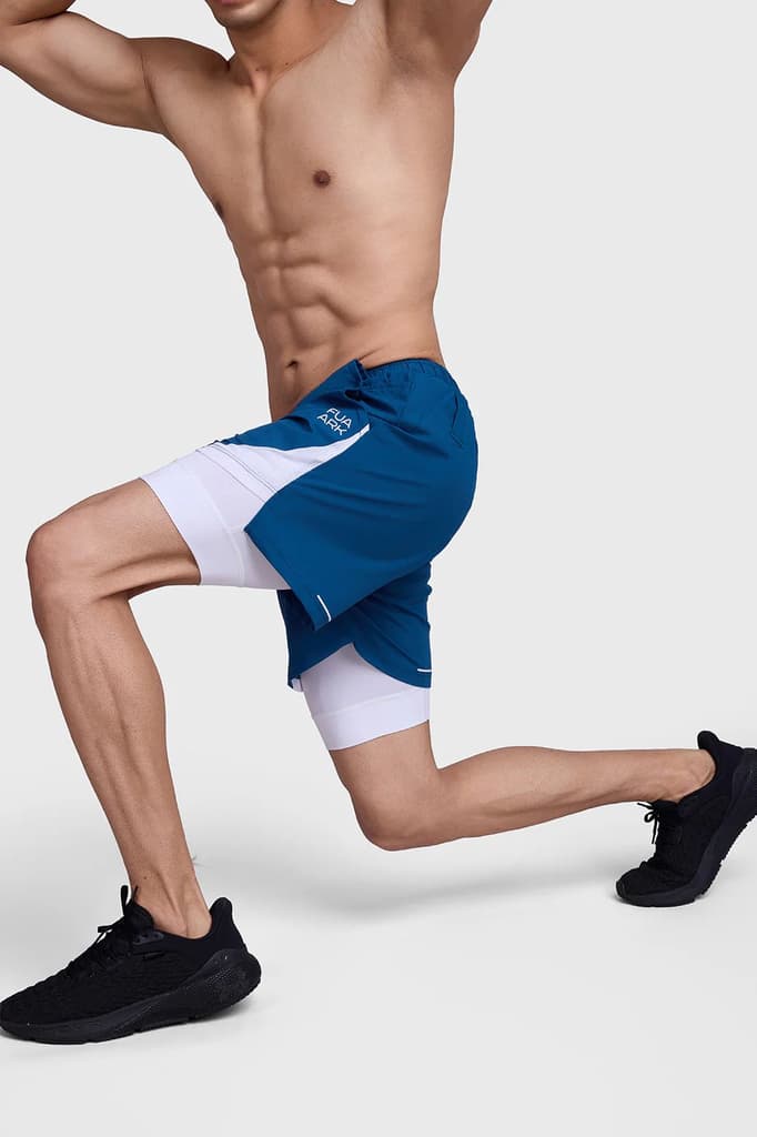 2 in 1 Mesh Shorts Teal — photo 2