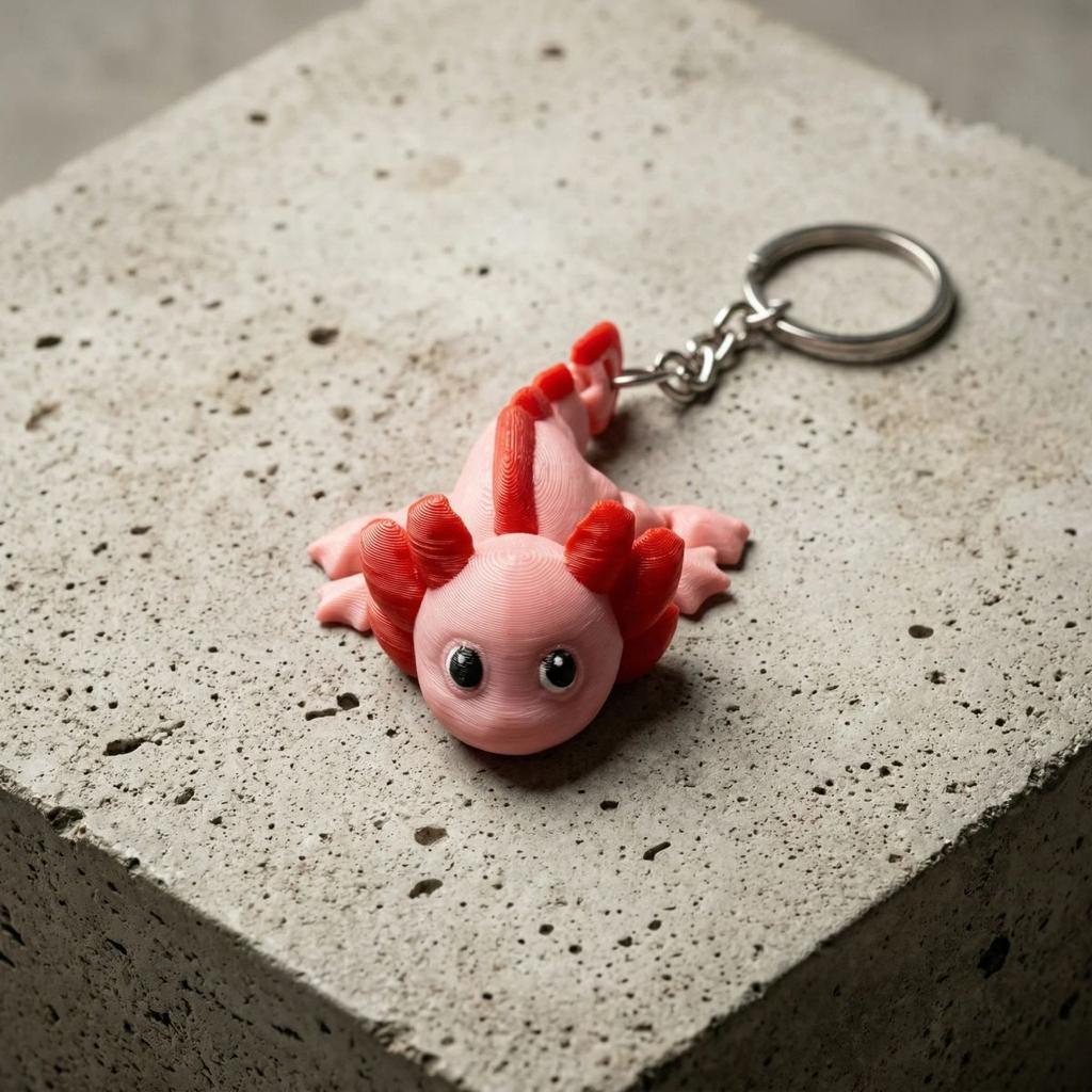 Axolotl Keychain