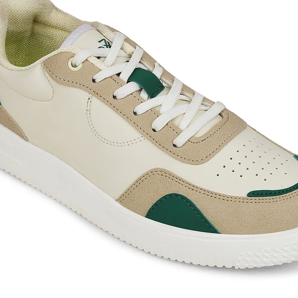 Leap7x White Casual Lacing Sneakers For Men AMAZER-3E By Liberty — photo 5