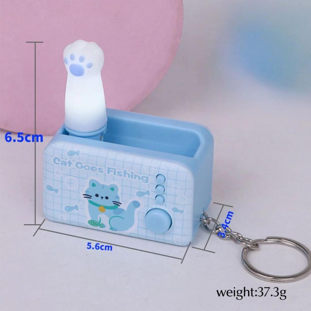 Cat Paw Pop Out Keyring | Cute Fidget Keychain With Push Button