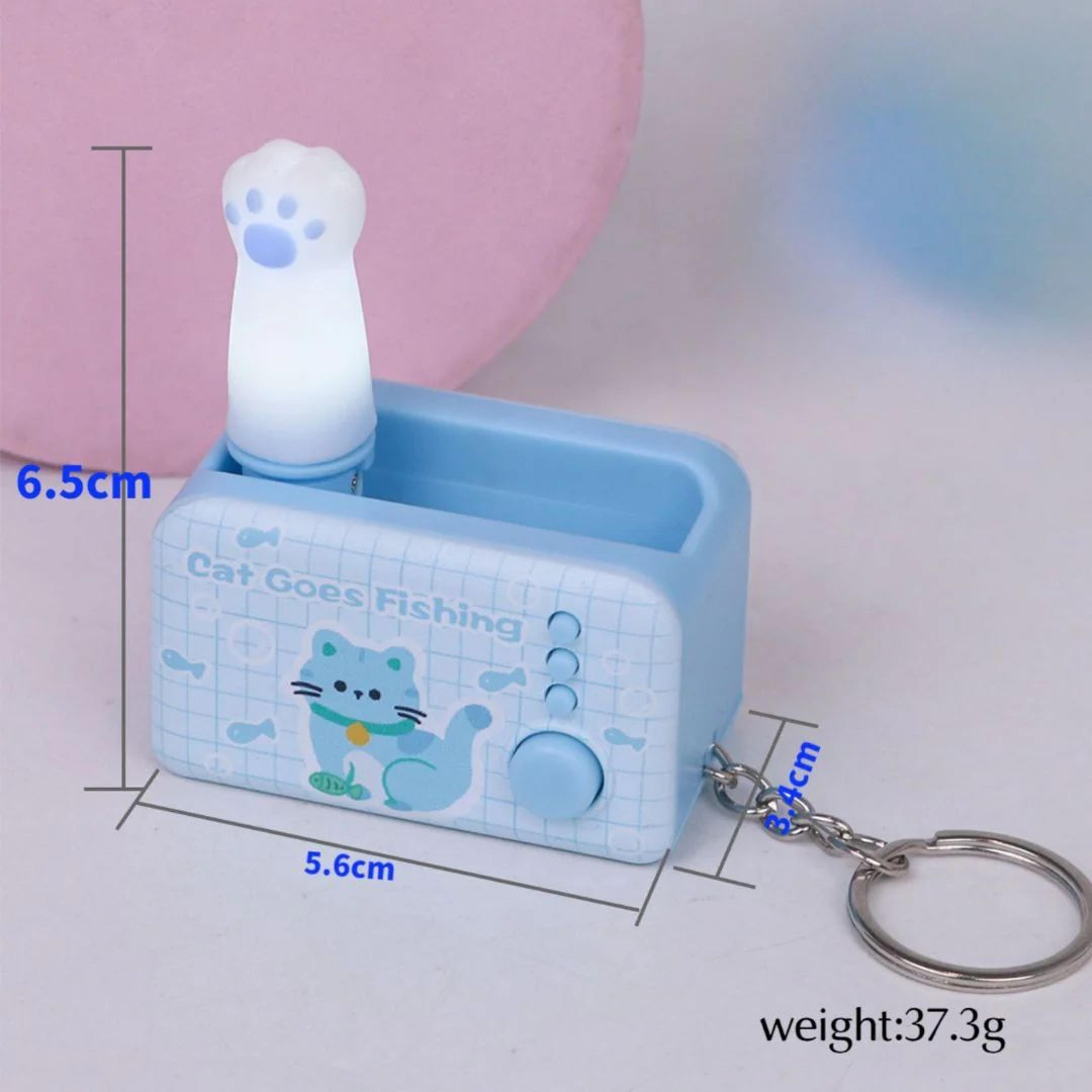 Cat Paw Pop Out Keyring | Cute Fidget Keychain With Push Button
