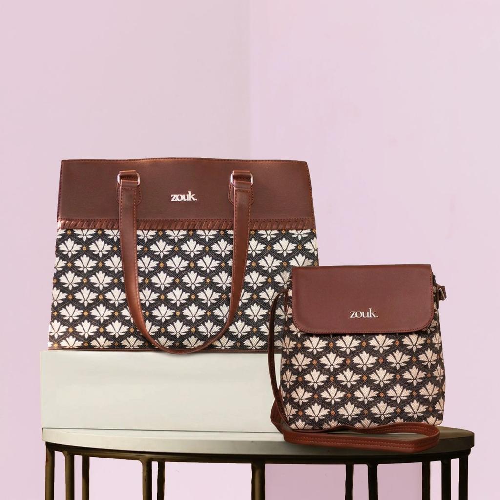 Bidri Kaiser Statement Business Bag & Bidri Kaiser Flap Sling Bag Combo