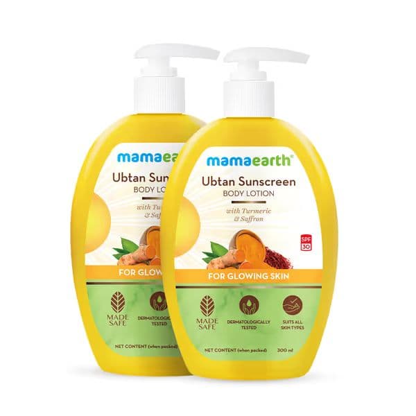 Sunscreen Body Lotion SPF 30 - 300 ml | Ubtan Pack of 2