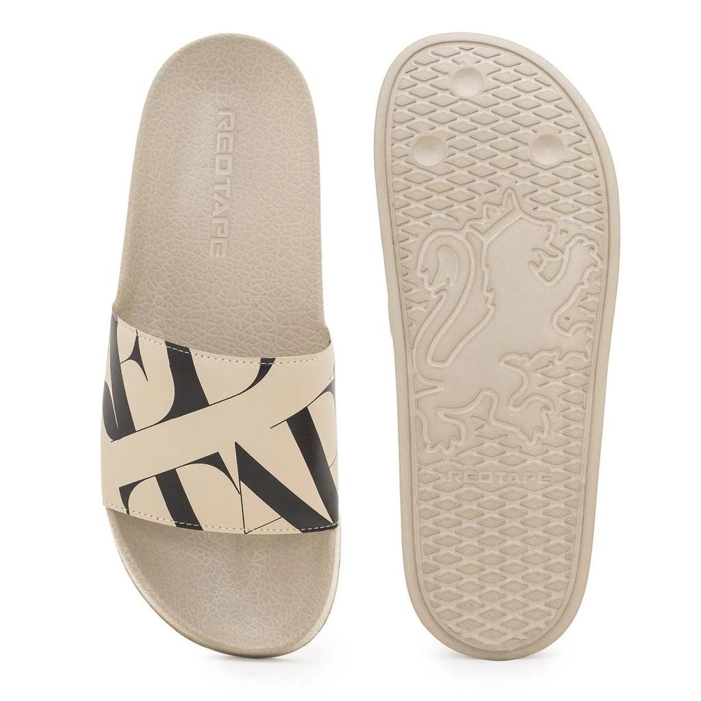 Beige Casual Pool Sliders for Men | Everyday Comfort — photo 5