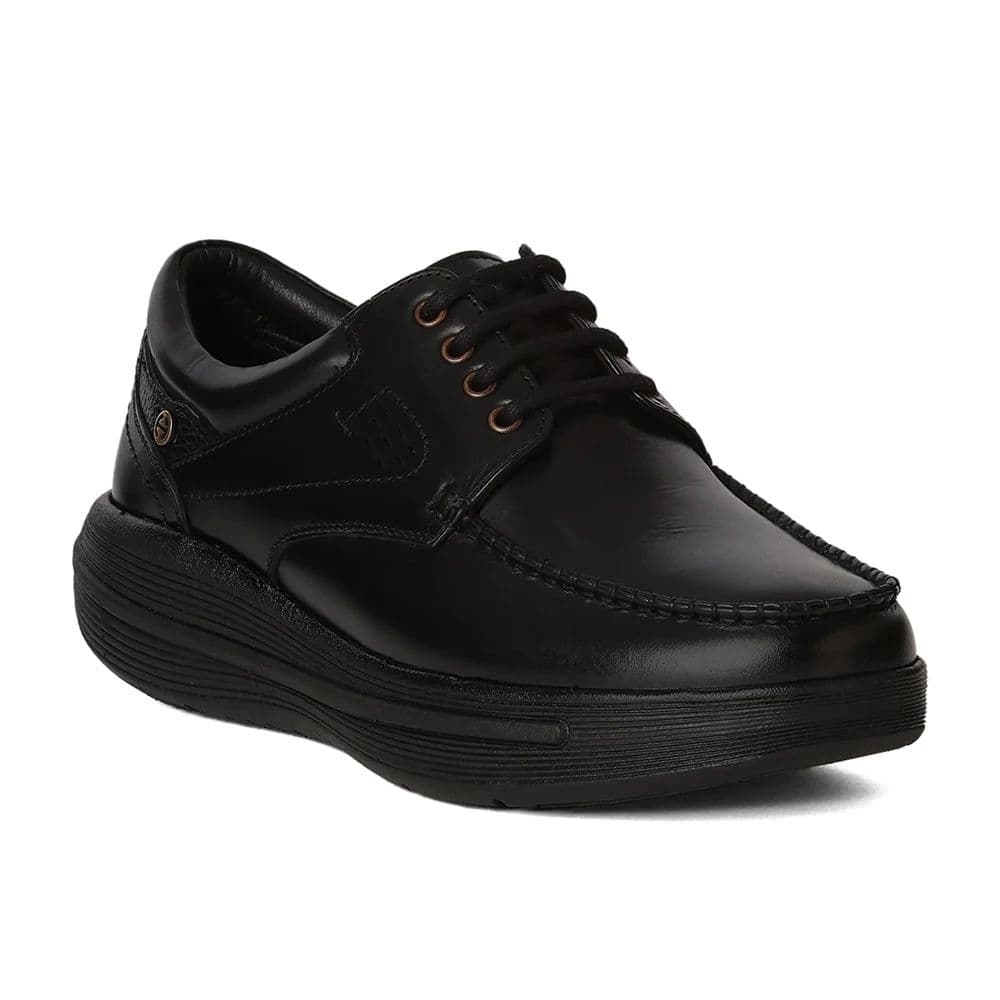 Healers LER-1 Men's Black Formal Derby Shoes with Advanced GEL INSOLE Technology