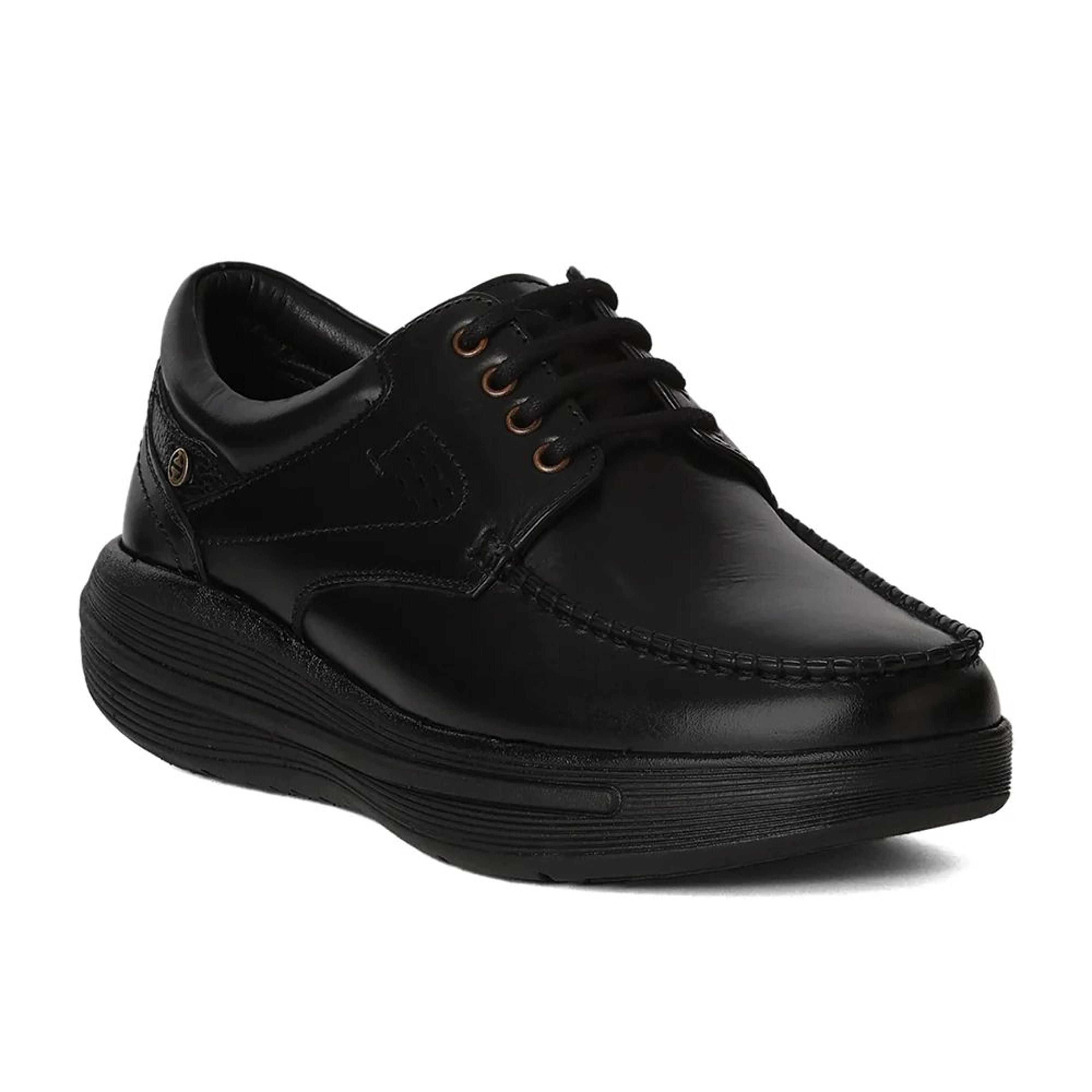 Healers LER-1 Men's Black Formal Derby Shoes with Advanced GEL INSOLE Technology