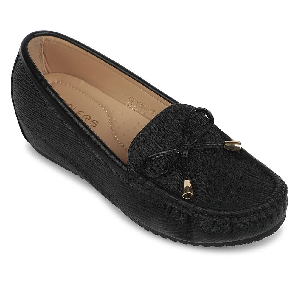 Healers Black Casual Flat Ballerina for Women ZQ-FDBL-18 by Liberty — 3/36 / Black
