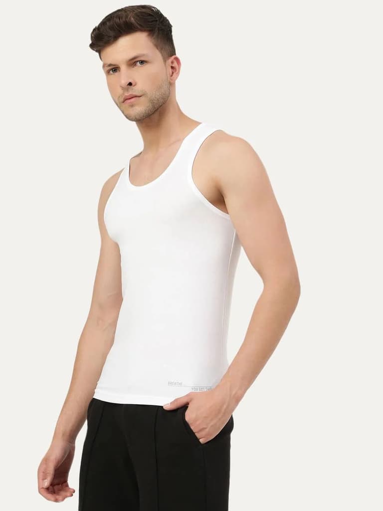 Twin Skin Organic Bamboo Vest - Comfort Fit (Pack Of 1) — photo 10