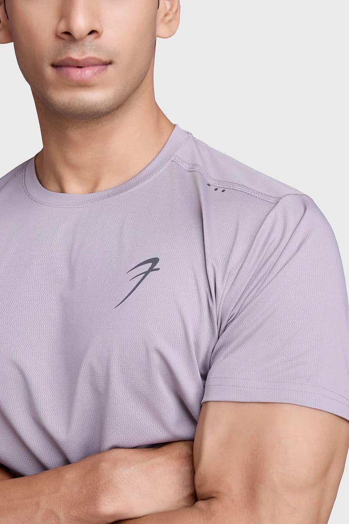 Laser Cut Running T-shirt Grey — photo 3