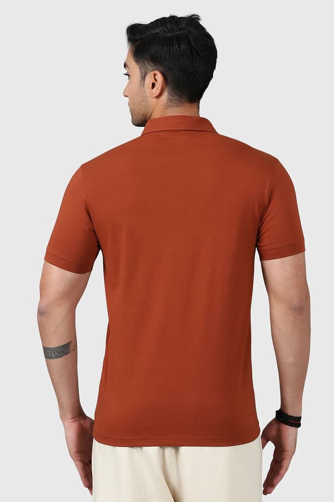 Polo T-shirt Salsa Brown — photo 5