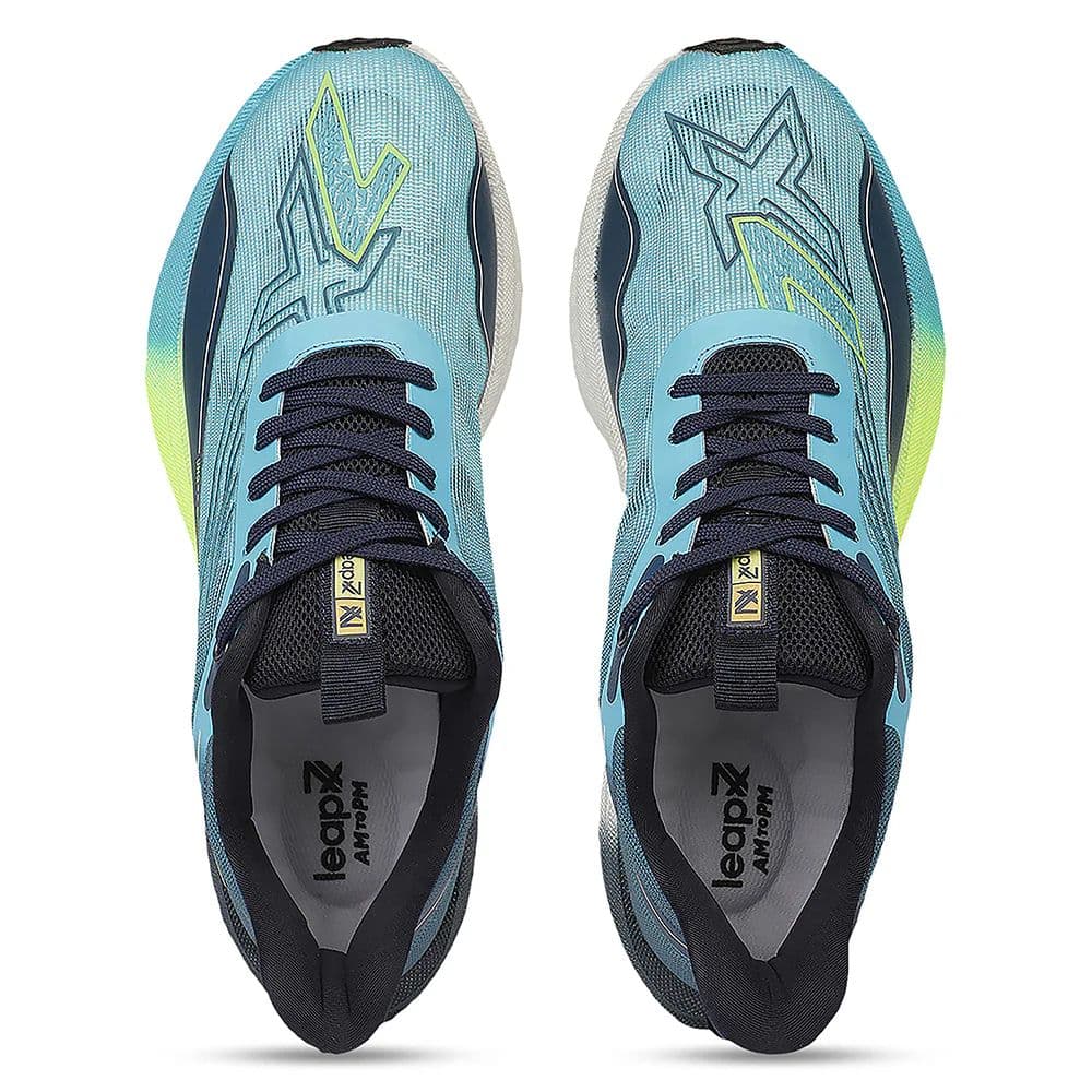 Leap7X ZLP-XM-19 Sea Green Sports Lacing Running Shoes for Men By Liberty — photo 8