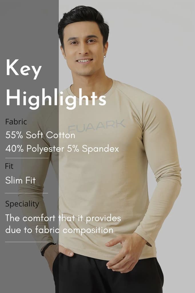 Chase Full Sleeves T-shirt Beige — photo 8