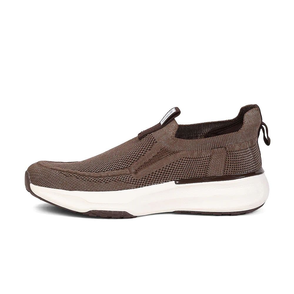 Leap7X by Liberty Men's CHICAGO-1 Brown Slip-On Walking Shoes - EAZYGO Technology with Ortholite Insole — photo 5