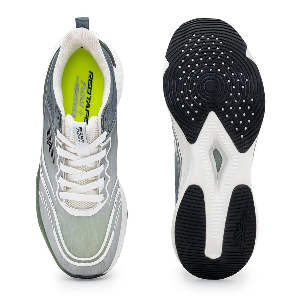 Athleisure Sports Shoes for Men in White and Green | Low-Cut Shoes. — photo 5