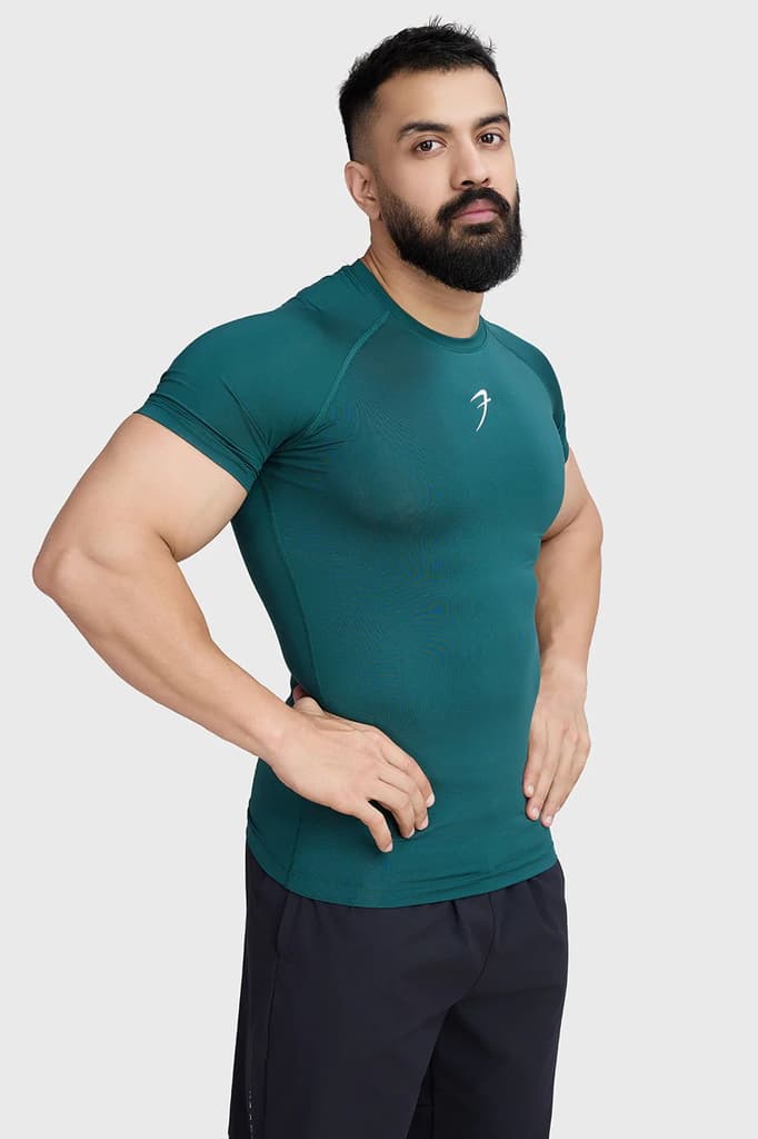 Compression T-shirt Emerald Green — photo 6