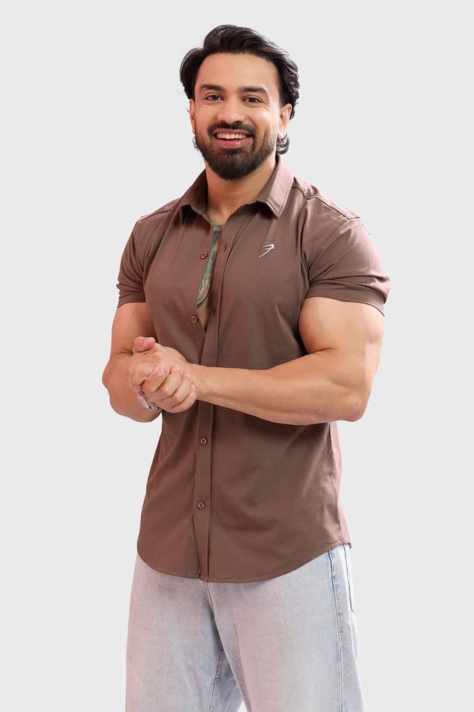 Aero Shirt Mocha — S