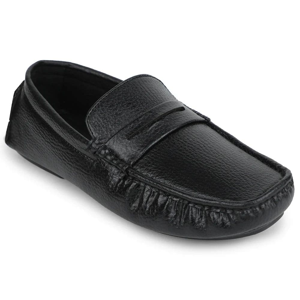 Fortune Black Formal Loafers For Men CLASSIK-2E By Liberty — 6/40 / Black