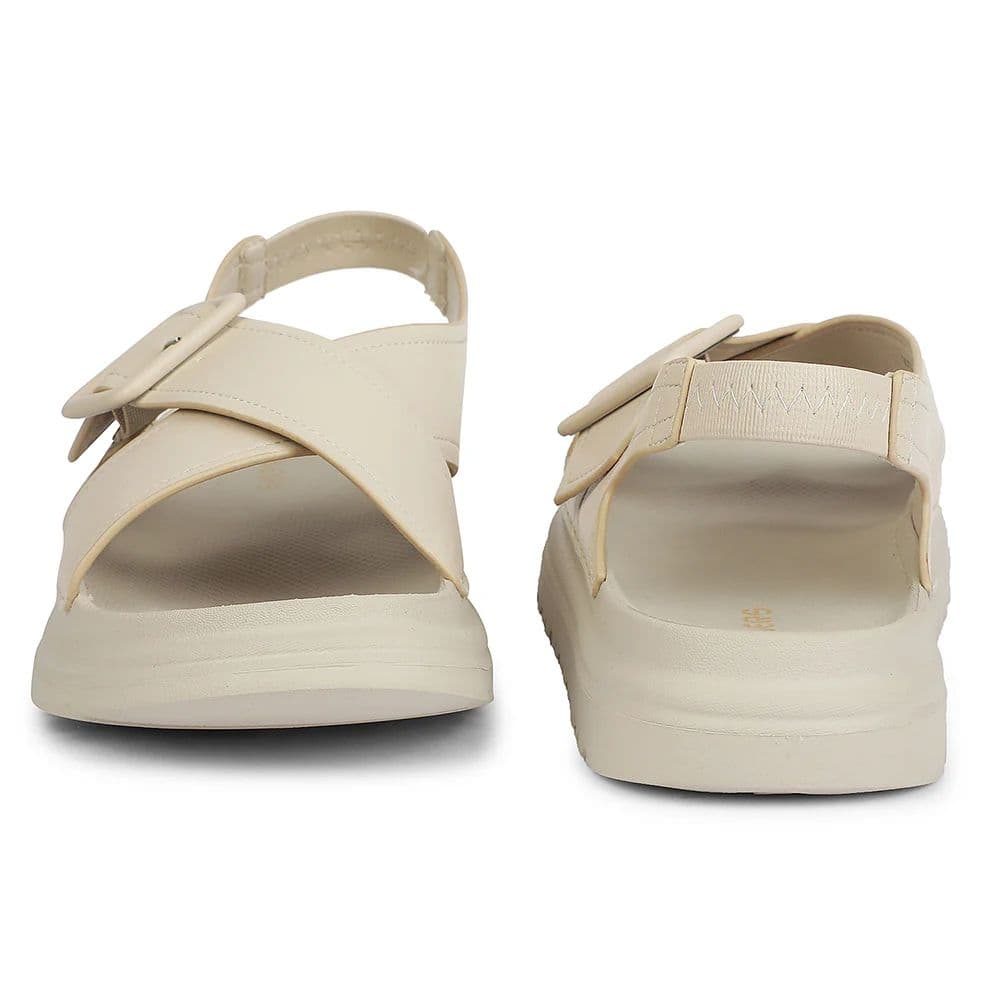Healers Cream Casual Flat Sandal for Women ZQ-DMSN-06 by Liberty — photo 6