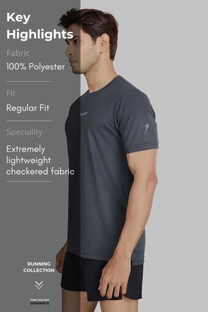 Checks Running T-shirt Grey — photo 7
