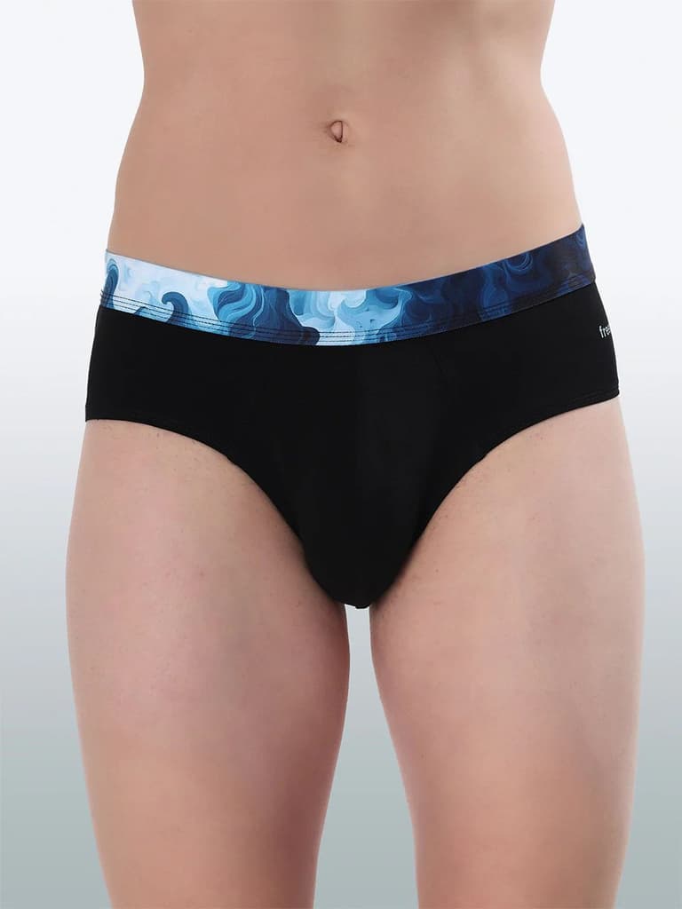 Men's Cotton Abstract Waistband Brief – Pack of 3 — photo 3
