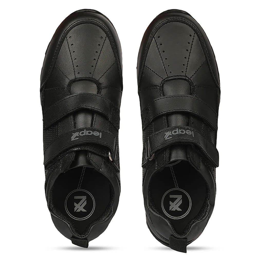 Leap7X SCH-RACE Kids' Black School Shoes - SCHOOL with Memory Foam Comfort — photo 8