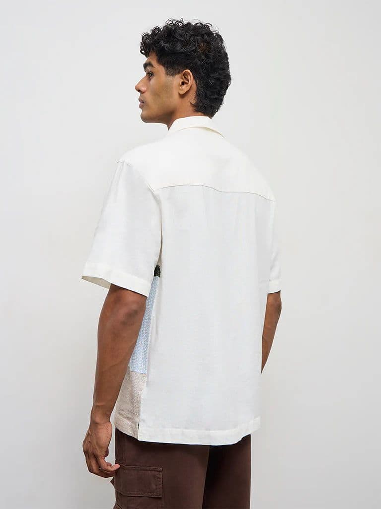 Nuon Off-White Scenic Embroidered Relaxed-Fit Shirt — photo 4