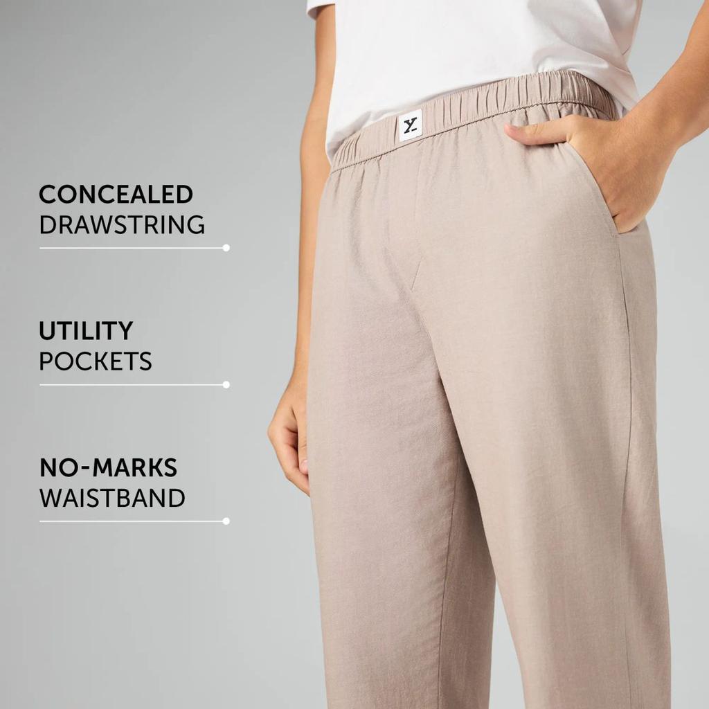 Ultra-Breathable Cotton Chambray Pyjamas - Taupe Grey — photo 8