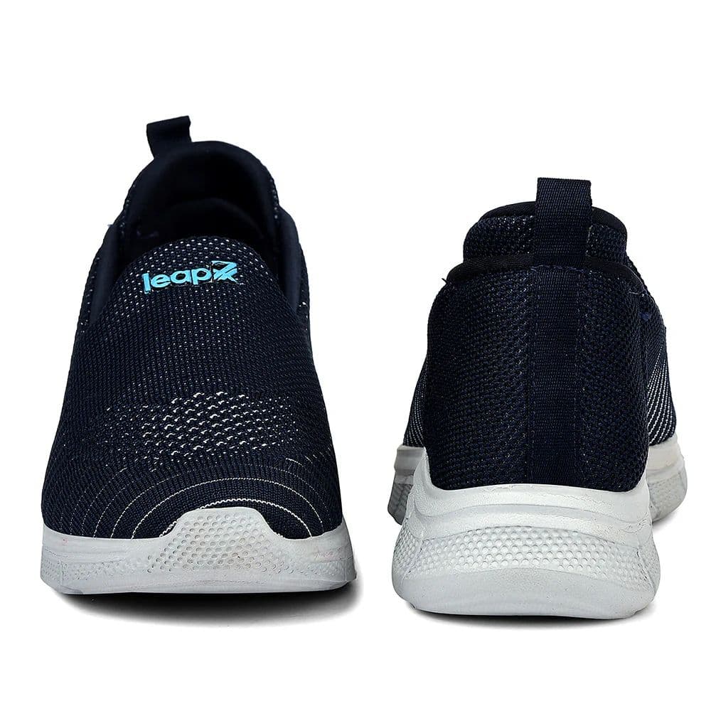 Leap7x Navy Blue Sports Non Lacing Walking Shoes For Women GHD-8 By Liberty — photo 6