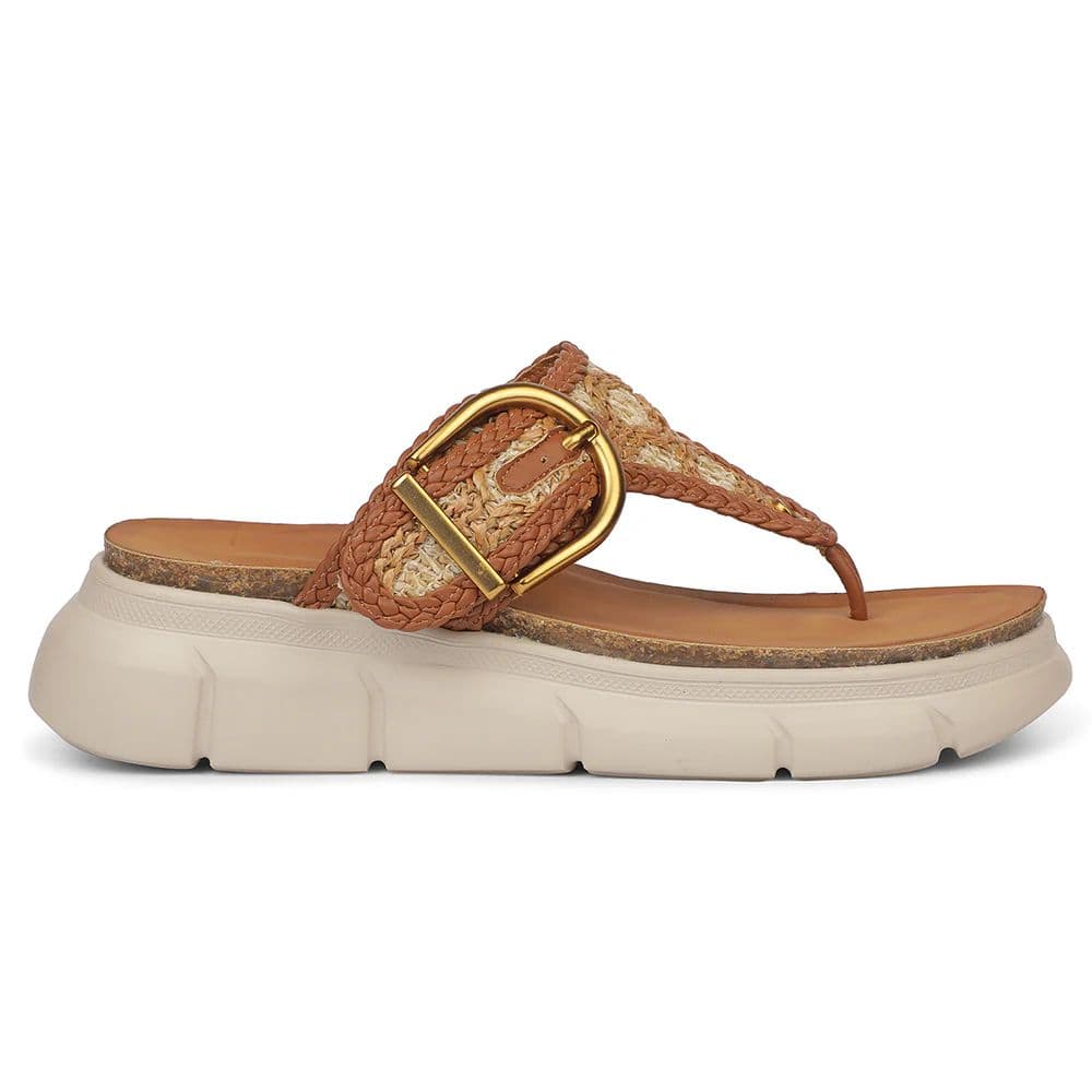 Healers ZQ-HDLT-01 Everyday Comfort Tan Casual Slip-on Slippers for women by Liberty — photo 2