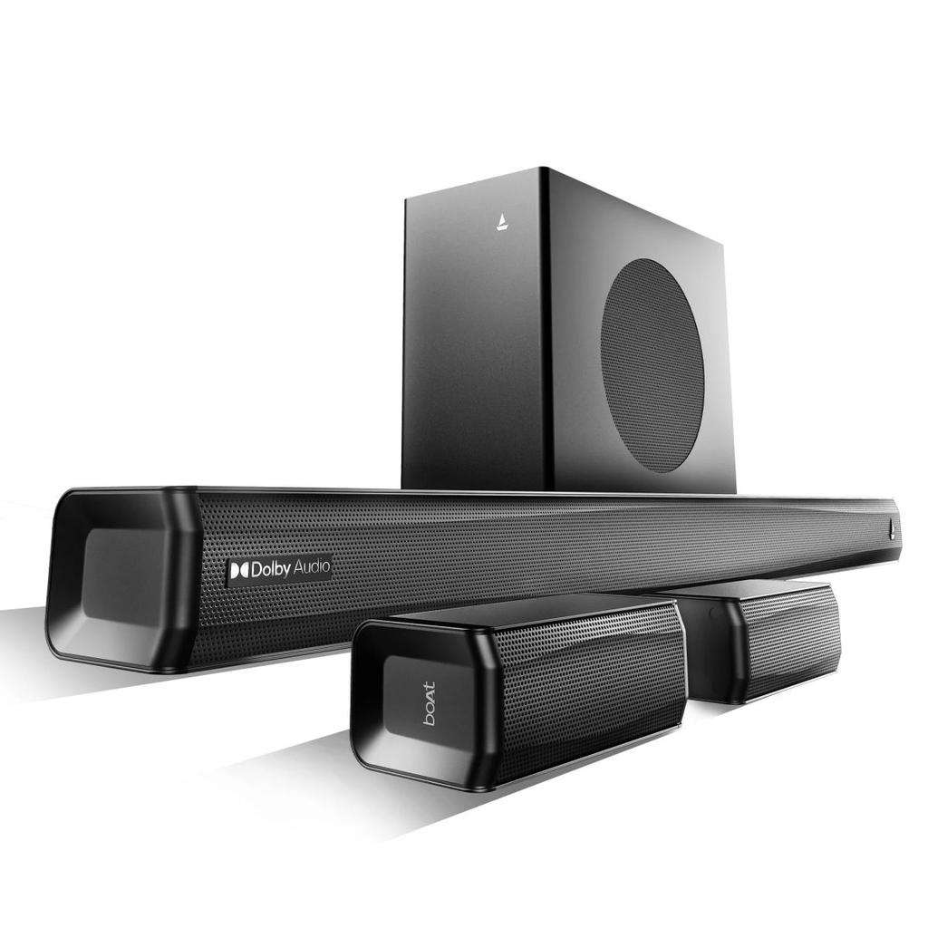 boAt Aavante Prime 5.1 7050D | 700W 5.1 Channel Soundbar with Dolby Audio, Wireless Subwoofer, Rear Satellites & Signature Sound