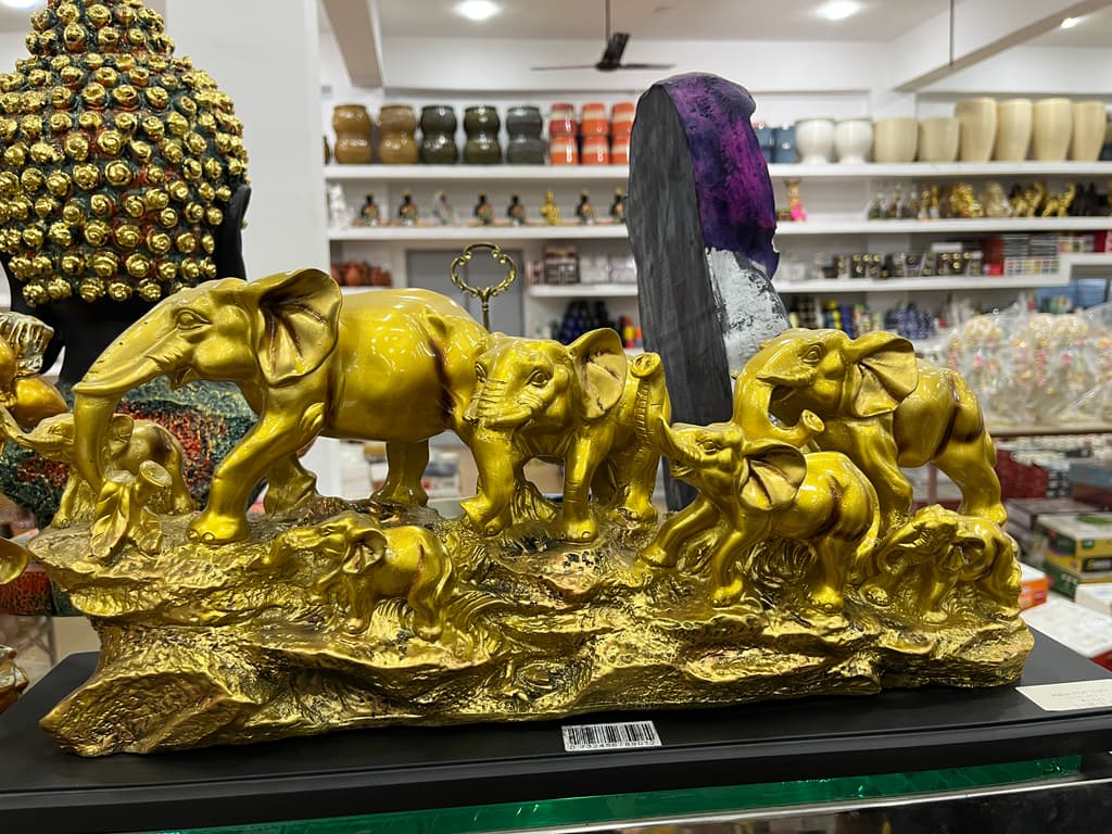 Golden Elephant Statue | Sculpture | Bronze | Gold