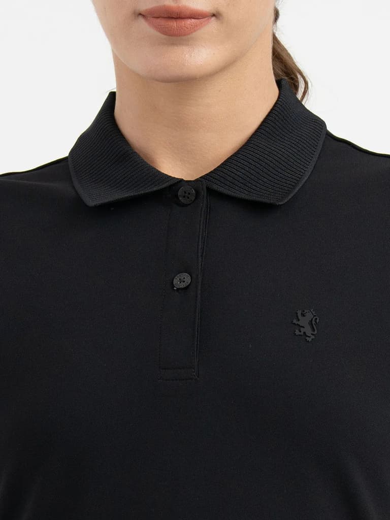 Polo T Shirts for Women in Black — photo 4