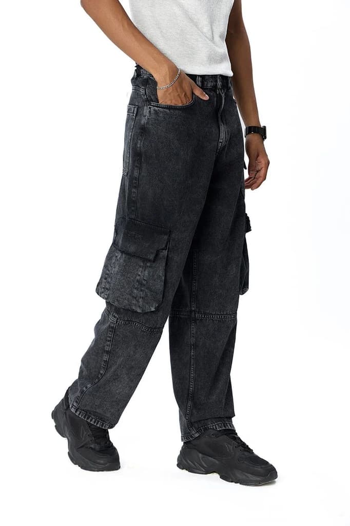 Machine Denim Cargo Pants_Royal Enfield x Urban Monkey — photo 8