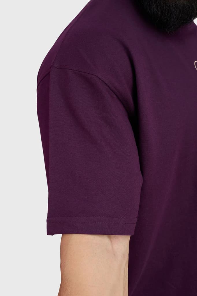 Weekend Oversized T-shirt Plum — photo 5