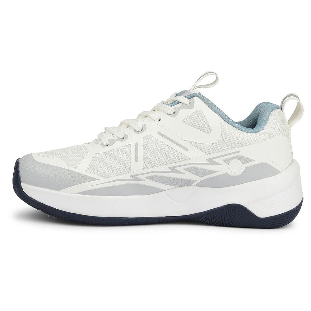 Leap7x White Sports Lacing Running Shoes For Men ROMIO By Liberty — photo 3