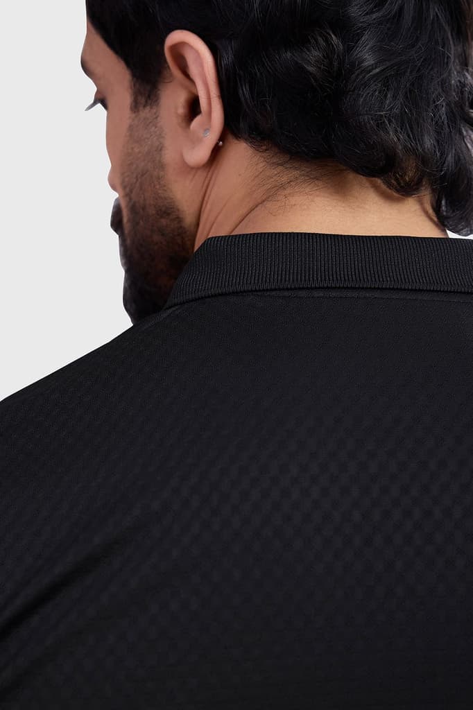 Wave Polo T-shirt Black — photo 6
