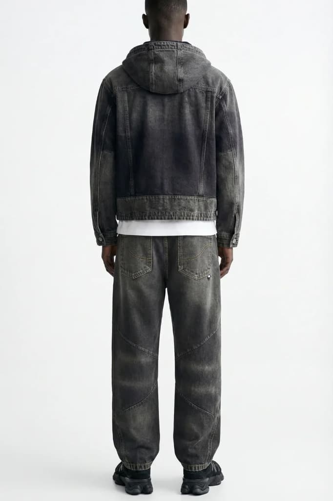 Oxidized Relaxed Rivet Denim // Black — photo 5