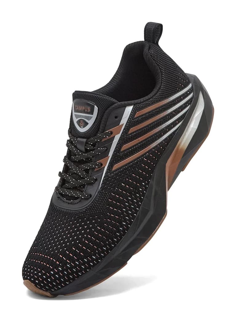 AMPOR Black Men's Running Shoes — photo 3