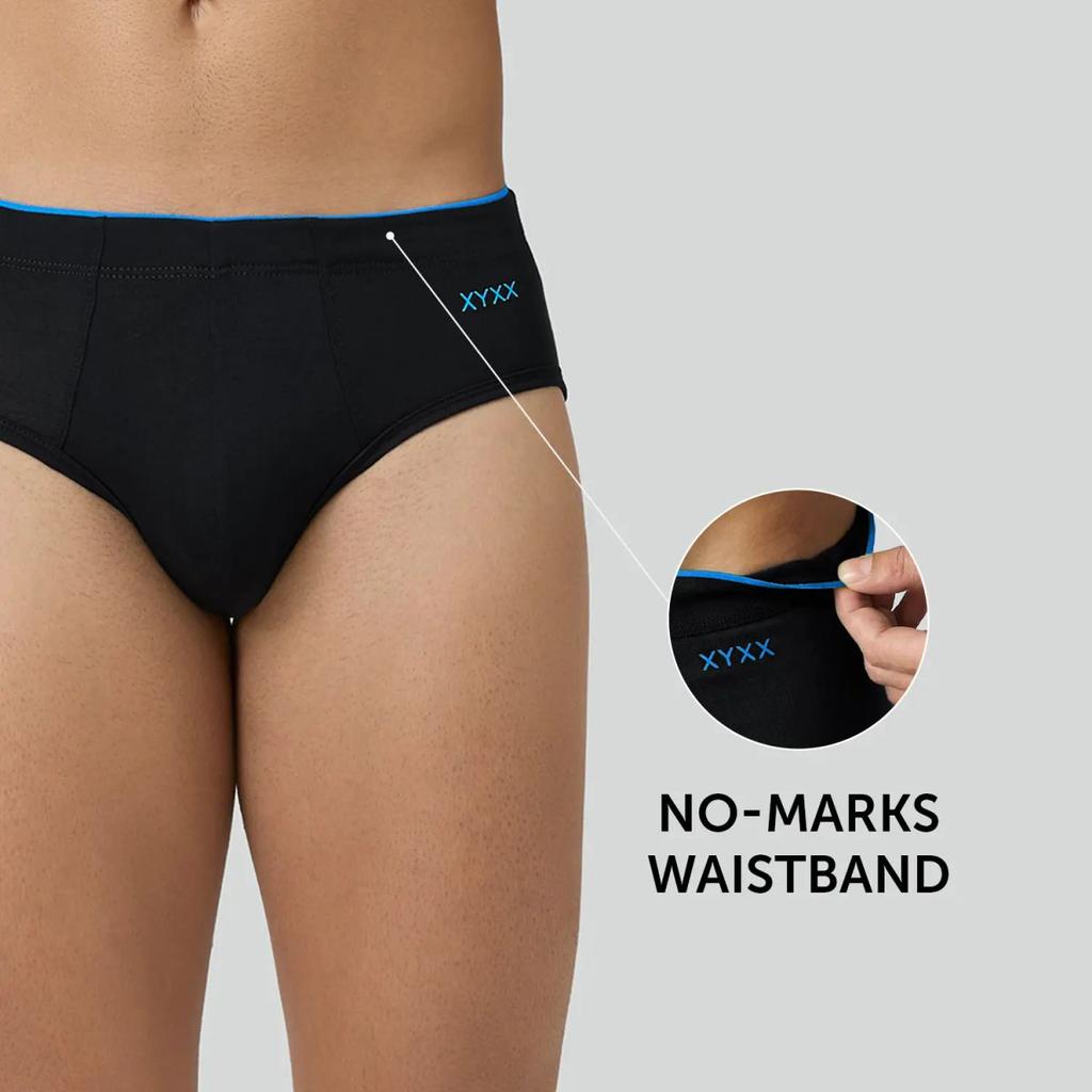 Super Combed Cotton-Modal Briefs - Black Knight — photo 3