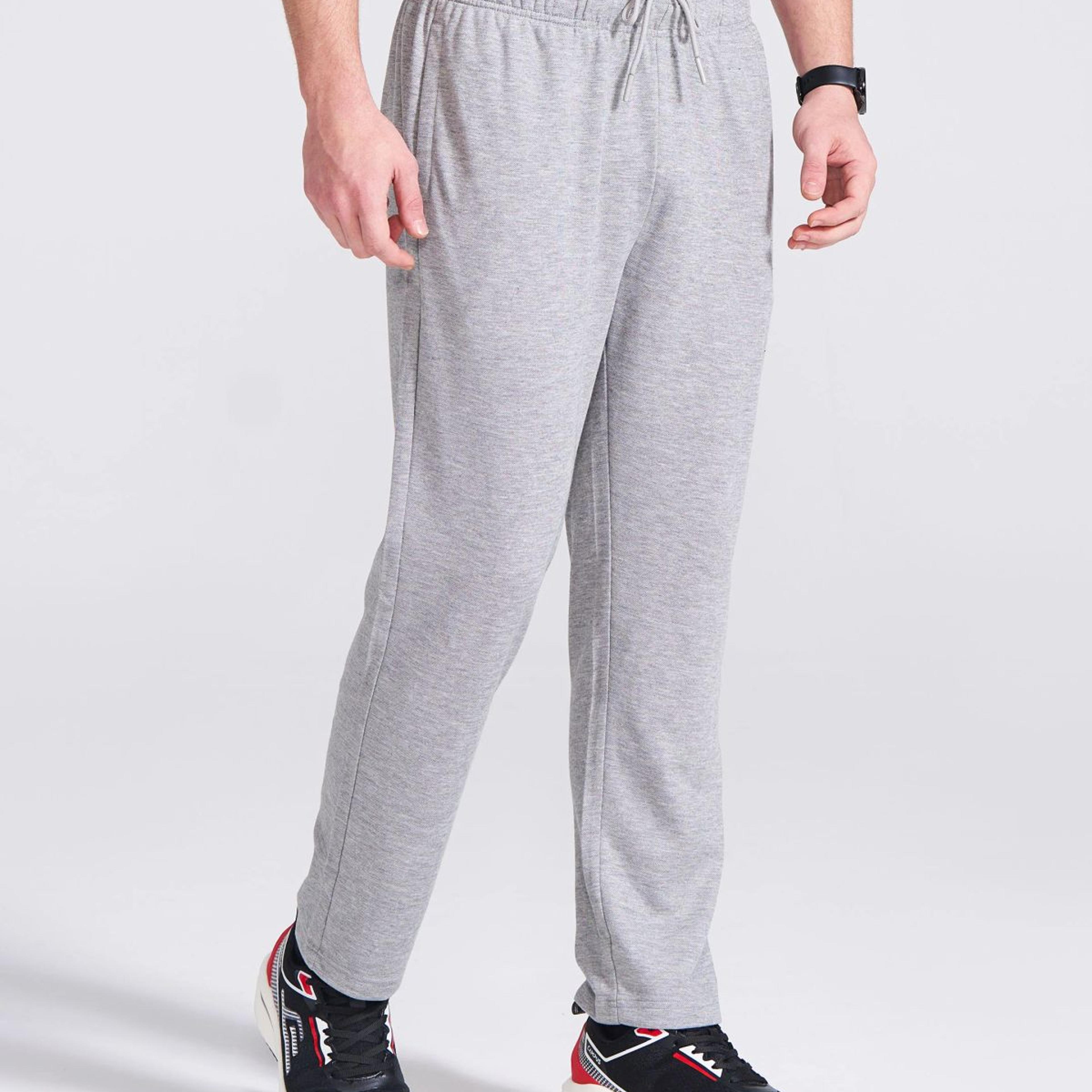 Men's Grey Regular Fit Track Pants