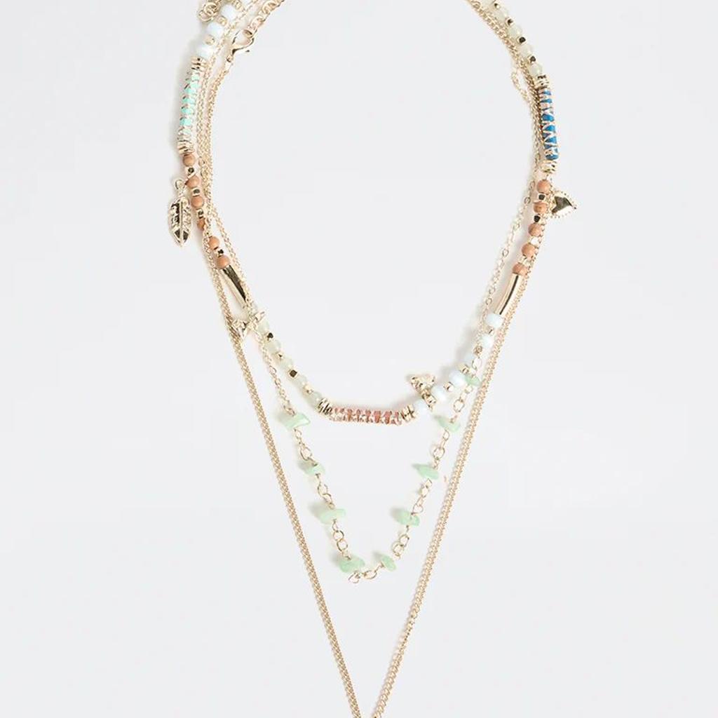 Westside Accessories Multi-Coloured Beaded Statement Necklaces - Pack of 3