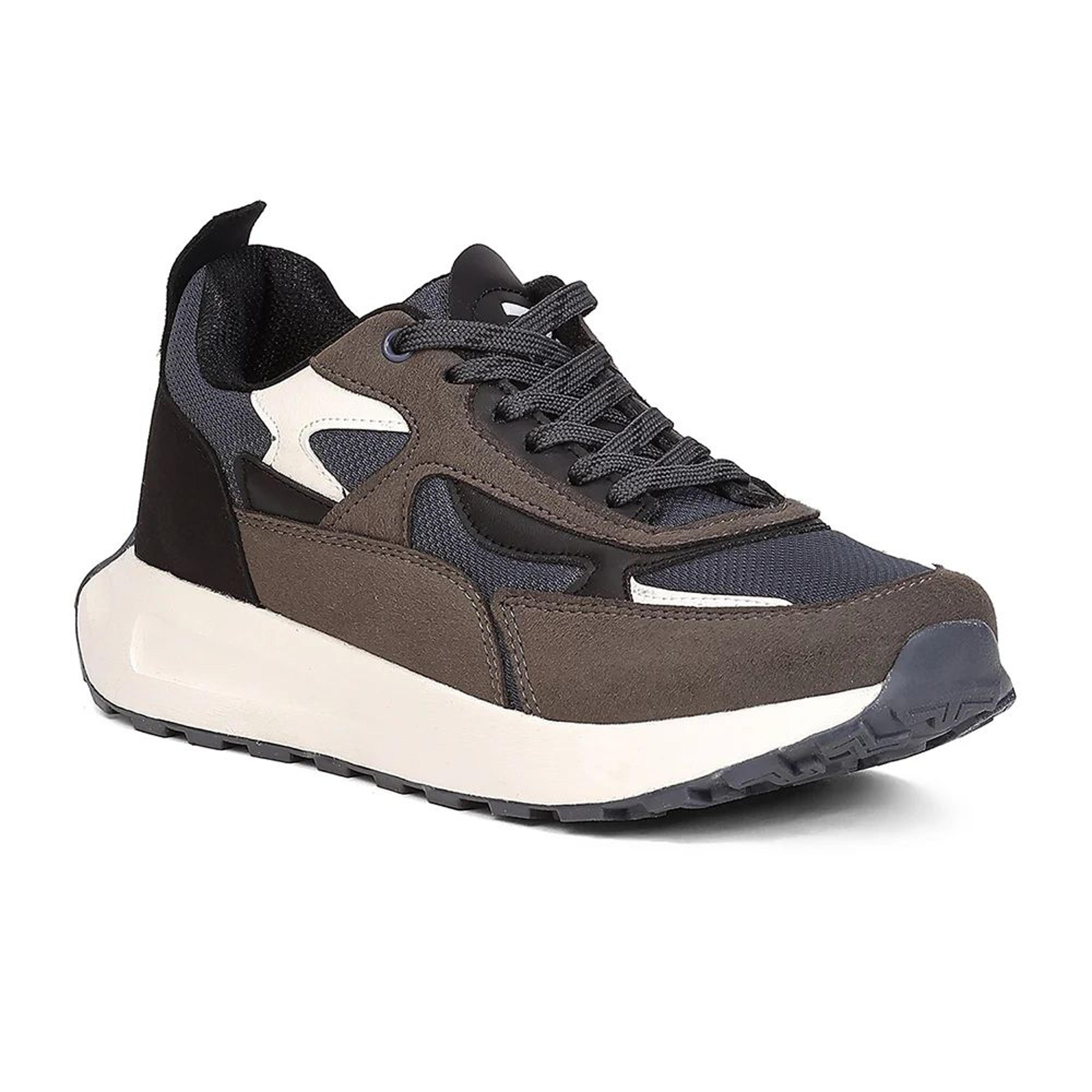 Leap7X ZLP-XM-27 Grey Lacing Sports Running Shoes for Men By Liberty