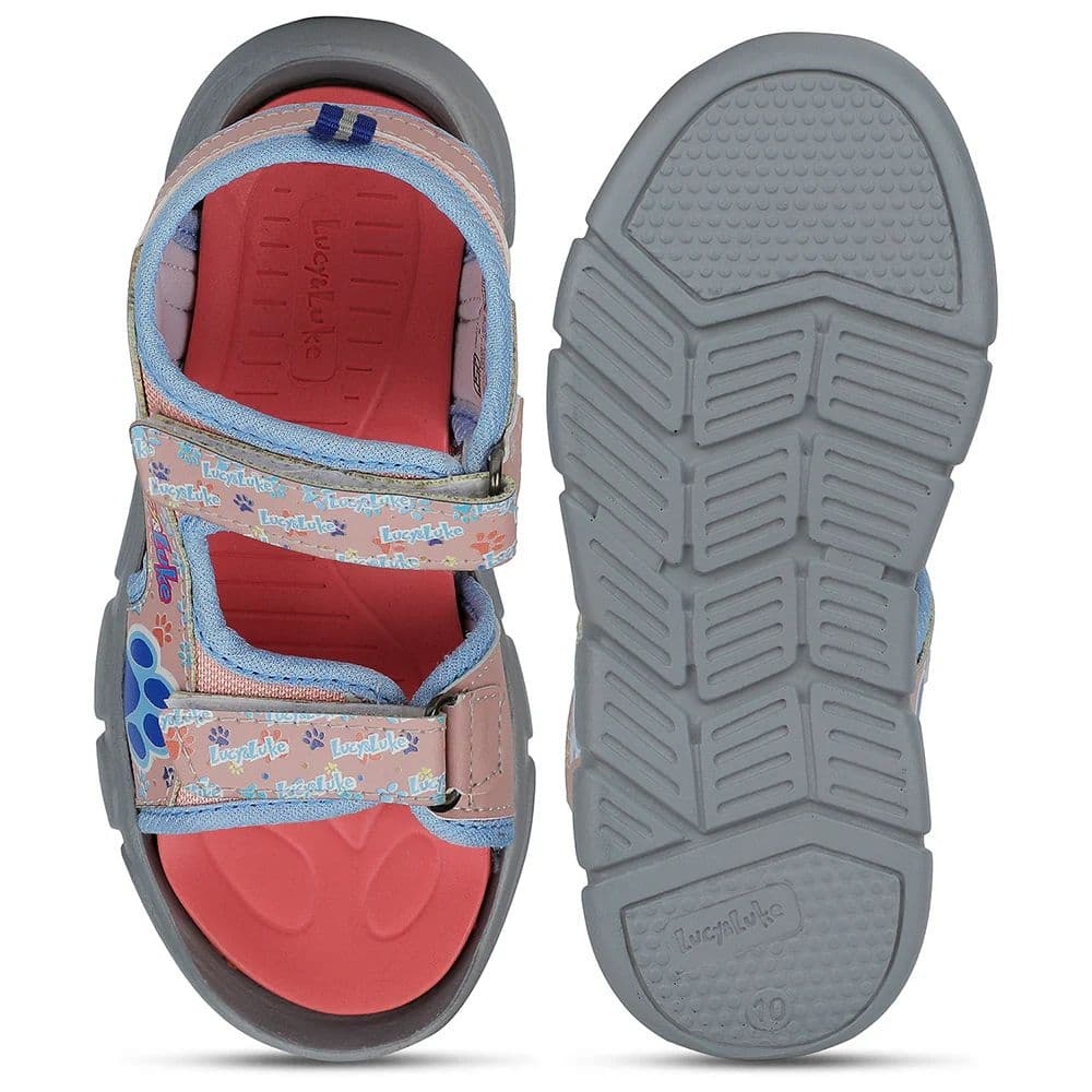 Lucy & Luke Peach Casual Sandal For Kids FLYNN-90 By Liberty — photo 7