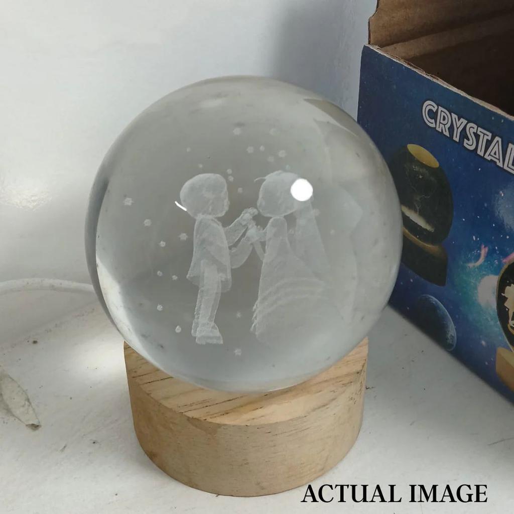 Couple Crystal Lamp – Wedding n Anniversary Gift — photo 2